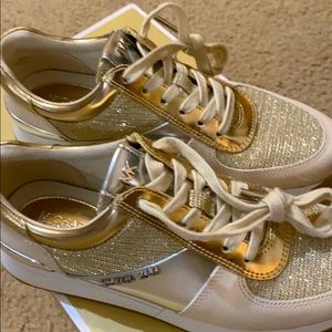 Michael Kors Allie Trainer Glitter Chain Mesh